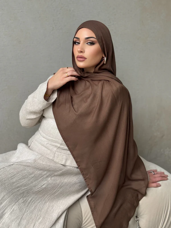 Chestnut Modal Hijab Set - Image 2